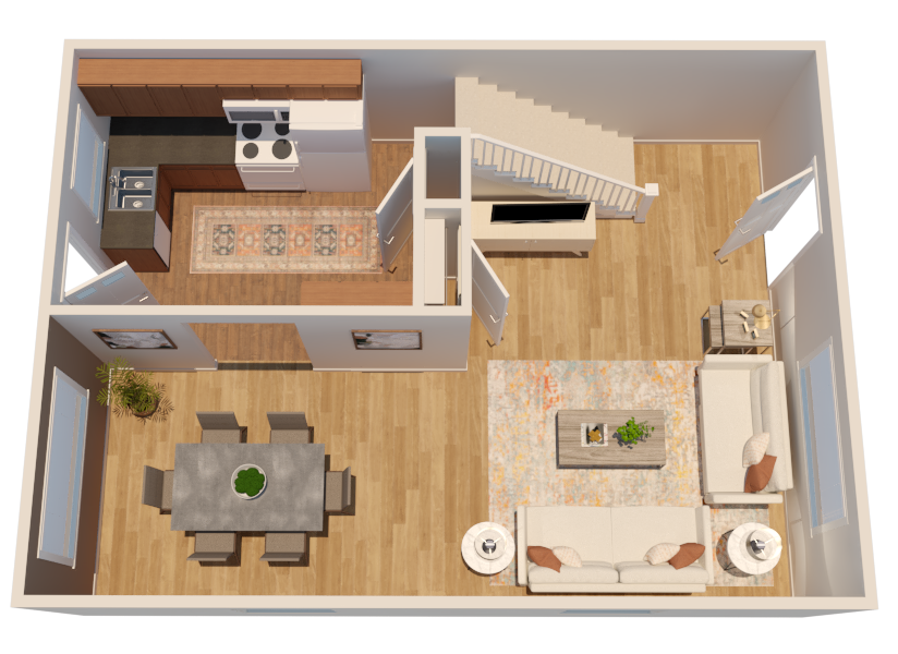 main floor 3d plan