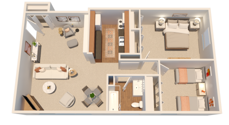 Apartment 3d floor plan