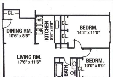 2 bedroom apartment plan