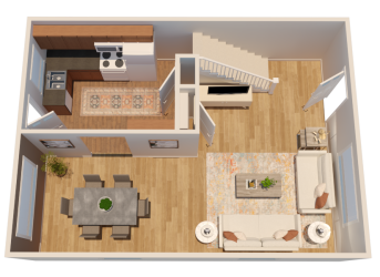 main floor 3d plan