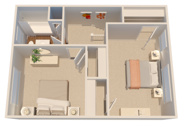 upper floor 3d plan